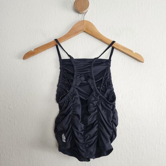 NEW Free People FP Movement Shirr Enough Cami Tank Top Black - Picture 11 of 14